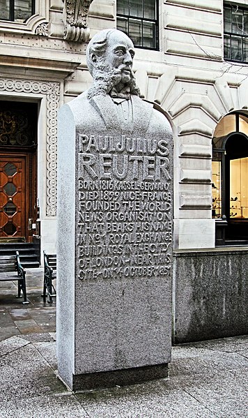 File:Paul Julius Reuter Statue - City Of London. (16031913973).jpg
