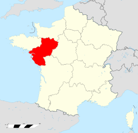 Lokalizacja Pays de la Loire