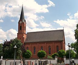 Maria Himmelfahrt-kyrkan i Bayerbach bei Ergoldsbach.