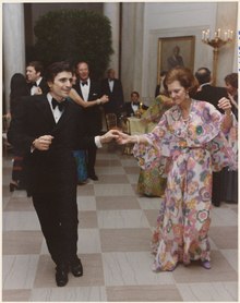 First Lady Betty Ford and Edward Villella dancing at the White House May 8, 1975
External videos
Edward Villella and Patricia McBride on USA DANCE: New York City Ballet (1965) performing George Balanchine's "Tarantella"
on archive.org Photograph of First Lady Betty Ford and Edward Vilella Dancing, Following the Departure of Prime Minister and Mrs.... - NARA - 186805.tif
