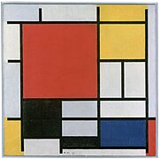 Kompozicija s crvenom, žutom, plavom i crnom, 1926