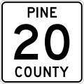 File:Pine County Route 20 MN.svg