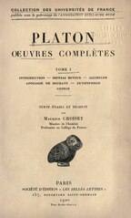 Platon (trad. M. Croiset), Hippias I, Alcibiade, Apologie, Euthyphron, Criton, 1921