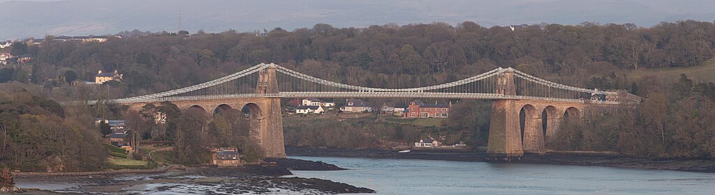 Pont Grog y Borth Menai Suspension Bridge (Ex-Kandidat für das UNESCO-Welterbe in Wales)
