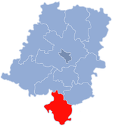 Karte des Powiat Głubczycki
