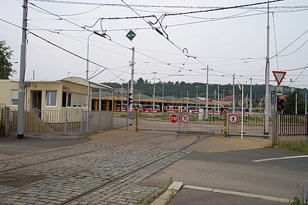 Praha, Hloubětín, Vozovna Hloubětín