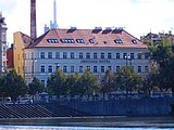 Praha - Staré Město, Karolíny Světlé 34, Smetana Hotel (pohled z Kampy)