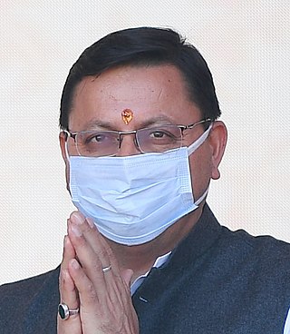 <span class="mw-page-title-main">Pushkar Singh Dhami</span> 10th Chief Minister of Uttarachal, India