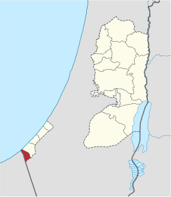 Lokasi Kegabenoran Rafah محافظة رفح (Arab)