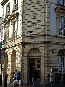 The Aylesbury branch of Lloyds Bank, formerly the Bucks and Oxon Union Bank Rather rebranded bank.jpg