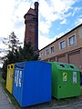 Containers for selective waste collection at the Gdańsk University of Technology