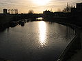 Regents canal at dusk, St Pancras