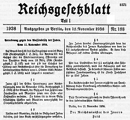 German Weapons Act of 18 March 1938 (RGBl. I p. 265) Reichsgesetz 1938.jpg