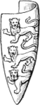 Η δεύτερη Μεγάλη Σφραγίδα του Ριχάρδου του Λεοντόκαρδου ήταν το πρώτο βασιλικό έμβλημα της Αγγλίας.