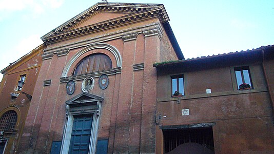 Igreja e os edifícios anexos da Arquiconfraria dos Ferreiros.