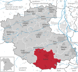 Kaart van Roßtal