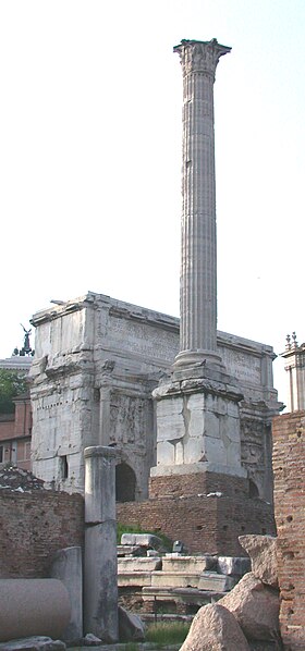 The Column of Phocas in Rome
