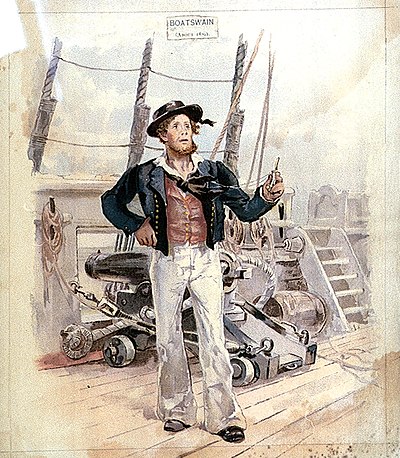 Boatswain of the Royal Navy, c. 1820