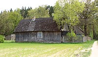 Polski: Fragment zabudowań w miejscowości Rudnik