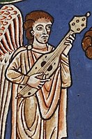 12th century instrument from the Rylands Beatus.