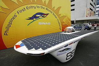 SINAG solar-powered race car