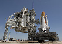 Endeavour at Launch Pad 39A STS-127 Endeavour on Launch Pad 39A.jpg