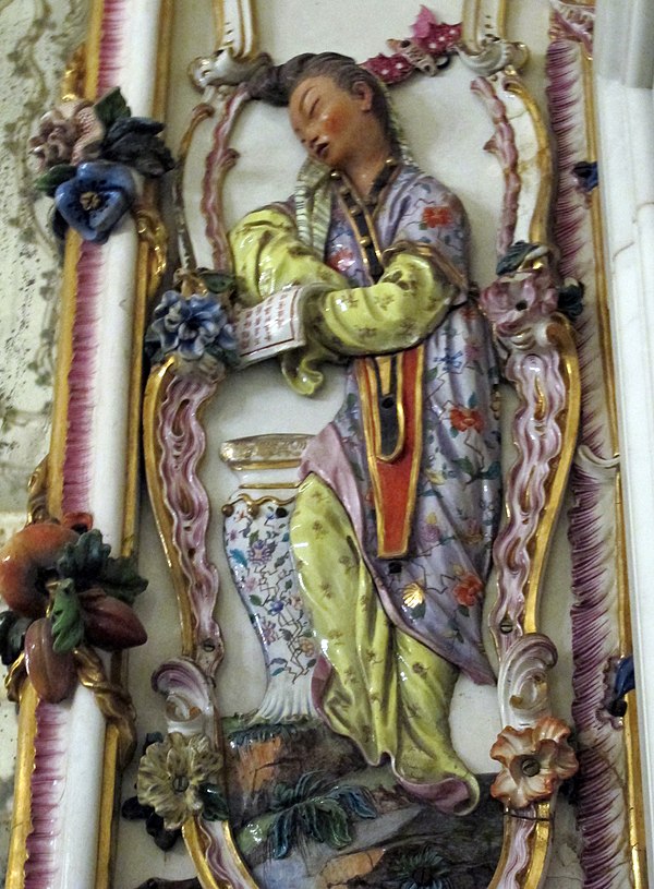 Detail from the porcelain room now in the Palace of Capodimonte