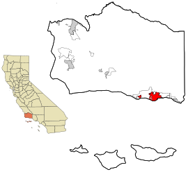 Santa Barbara County California Incorporated and Unincorporated areas Santa Barbara Highlighted.svg