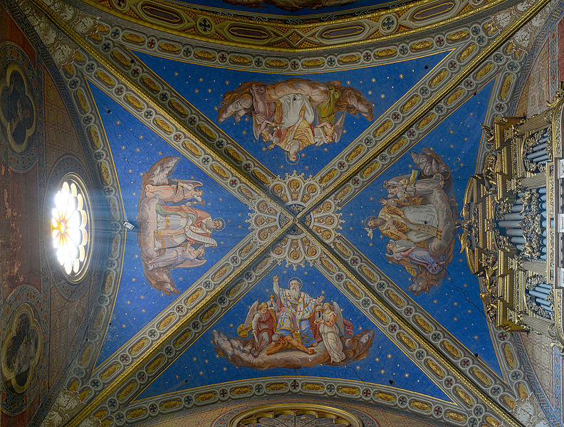 File:Santa Maria sopra Minerva (Rome) - second Ceiling HDR.jpg