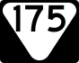 Marcador de rota estadual 175