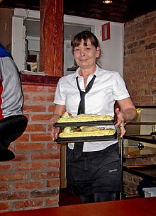 A Swedish waitress, 2012 Servitris - Ystad-2012.jpg