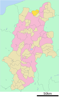 موقعیت شینانو، ناگانو در نقشه
