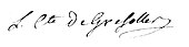 signature de Charles-Henri de Gayardon de Gresolles