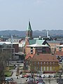 Panorama de Silkeborg avec l'église.