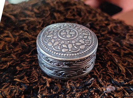 Traditional Silver Container for Sindoor/Kumkuma