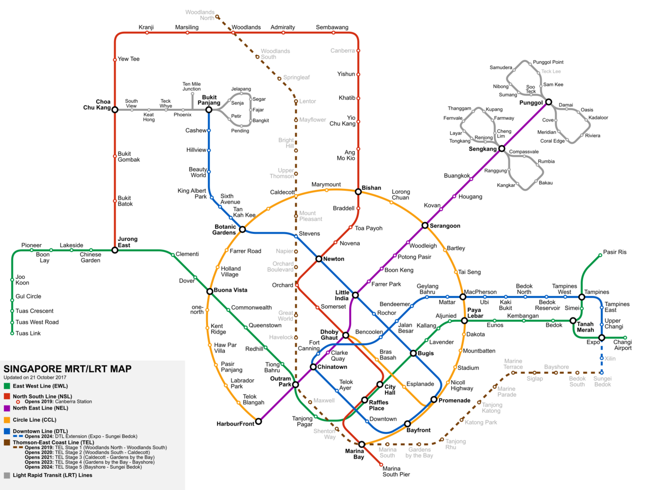 新加坡 mrt map