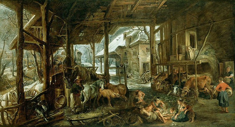 File:Sir Peter Paul Rubens (Siegen 1577 - Antwerp 1640) - Winter, The Interior of a Barn - RCIN 401417 - Royal Collection.jpg