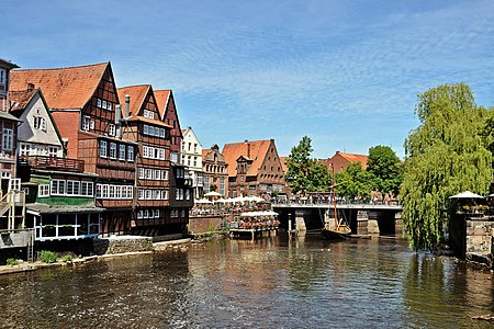 Picture taken in Lüneburg showing the old harbour.