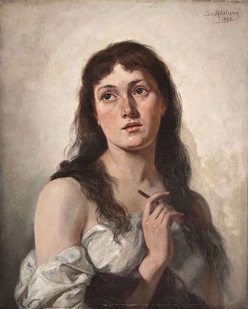 Sophie von Adelung Selbstportrait 1893