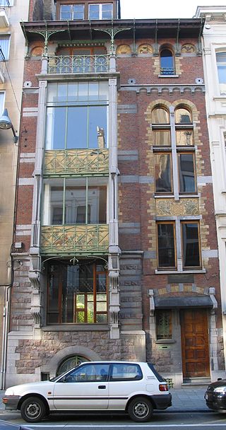 <span class="mw-page-title-main">Hankar House</span> Historic Art Nouveau house in Brussels, Belgium