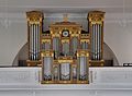 Prospectus d'orgue de Jodokus Wilhelm à St. Fridolin (Lörrach) (1829) avec éléments décoratifs anciens