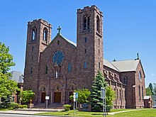St. Mary's R. C. Church in Canandaigua, New York, designed by Gordon & Madden and completed in 1905. St Mary's Roman Catholic Church, Canandaigua, NY.jpg