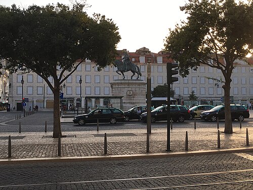 Statue of King John I in Lisbon