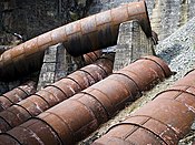 The original power station's penstocks