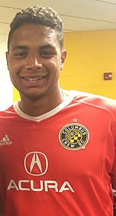 Steffen with Columbus Crew SC in 2017 Steffen Zack Columbus Crew SC Meet the Team 2017 (cropped).jpg