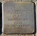 Stolperstein Friedenstr 19 (Heringsdorf) Margarete Pörutz.jpg