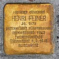 Stolperstein Henri Feiner Esch-Alzette, 49 rue Léon Weirich 01.jpg
