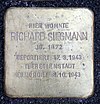 Stolperstein Sächsische Str 70 (Wilmd) Richard Siegmann.jpg