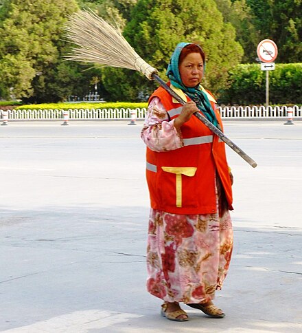 Street sweeper. Kashgar 2011