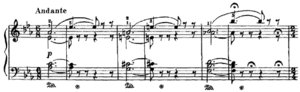 The first few bars of Pizzicato from Sylvia